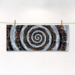 Spiral City Urbanization Cityscape Hand Towel by Vaneshart