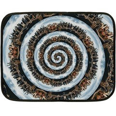 Spiral City Urbanization Cityscape Double Sided Fleece Blanket (mini)  by Vaneshart