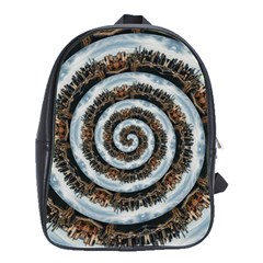 Spiral City Urbanization Cityscape School Bag (large) by Vaneshart