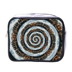 Spiral City Urbanization Cityscape Mini Toiletries Bag (one Side) by Vaneshart