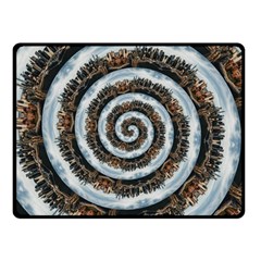 Spiral City Urbanization Cityscape Fleece Blanket (small) by Vaneshart