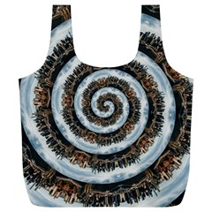 Spiral City Urbanization Cityscape Full Print Recycle Bag (xl) by Vaneshart