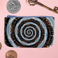 Spiral City Urbanization Cityscape Large Coin Purse by Vaneshart