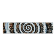 Spiral City Urbanization Cityscape Velvet Scrunchie by Vaneshart