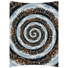 Spiral City Urbanization Cityscape Back Support Cushion by Vaneshart