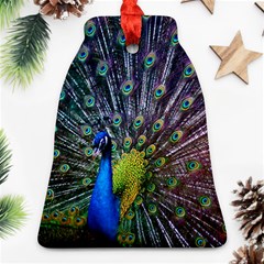 Peacock Colors Bird Colorful Ornament (Bell)