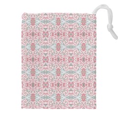 Paper Texture Floral Flowers Drawstring Pouch (4xl)