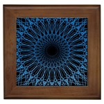 Abstract Rosette Web Network Framed Tile Front