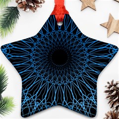 Abstract Rosette Web Network Star Ornament (two Sides) by Vaneshart