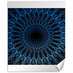 Abstract Rosette Web Network Canvas 16  X 20  by Vaneshart