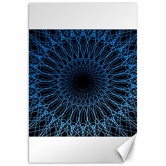 Abstract Rosette Web Network Canvas 20  X 30 