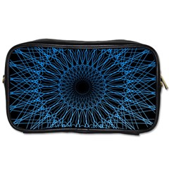 Abstract Rosette Web Network Toiletries Bag (one Side) by Vaneshart