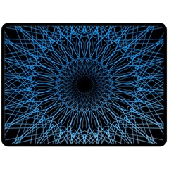 Abstract Rosette Web Network Fleece Blanket (large) 