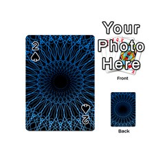 Abstract Rosette Web Network Playing Cards 54 Designs (mini)