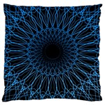 Abstract Rosette Web Network Large Cushion Case (One Side) Front