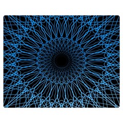 Abstract Rosette Web Network Double Sided Flano Blanket (medium)  by Vaneshart