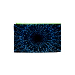 Abstract Rosette Web Network Cosmetic Bag (xs) by Vaneshart