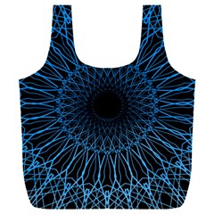 Abstract Rosette Web Network Full Print Recycle Bag (xxxl)