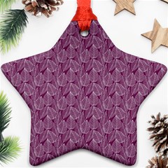 Leaf Pattern Lace Leaf Leaves Ornament (Star)