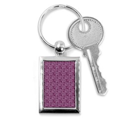 Leaf Pattern Lace Leaf Leaves Key Chain (Rectangle)