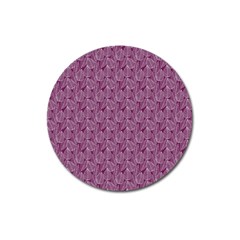 Leaf Pattern Lace Leaf Leaves Magnet 3  (Round)