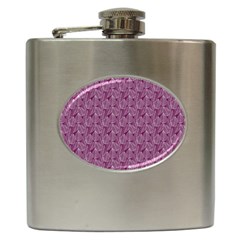 Leaf Pattern Lace Leaf Leaves Hip Flask (6 Oz) by Vaneshart