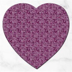 Leaf Pattern Lace Leaf Leaves Jigsaw Puzzle (Heart)