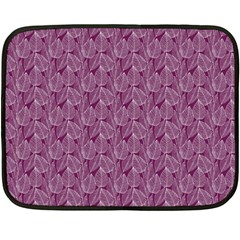 Leaf Pattern Lace Leaf Leaves Fleece Blanket (Mini)