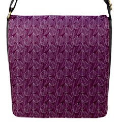 Leaf Pattern Lace Leaf Leaves Flap Closure Messenger Bag (S)