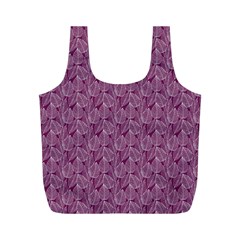 Leaf Pattern Lace Leaf Leaves Full Print Recycle Bag (M)