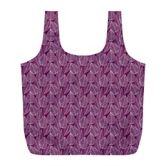 Leaf Pattern Lace Leaf Leaves Full Print Recycle Bag (L)