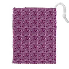 Leaf Pattern Lace Leaf Leaves Drawstring Pouch (5XL)