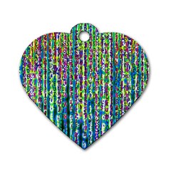 Matrix Technology Data Digital Dog Tag Heart (one Side) by Vaneshart