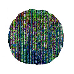 Matrix Technology Data Digital Standard 15  Premium Flano Round Cushions by Vaneshart