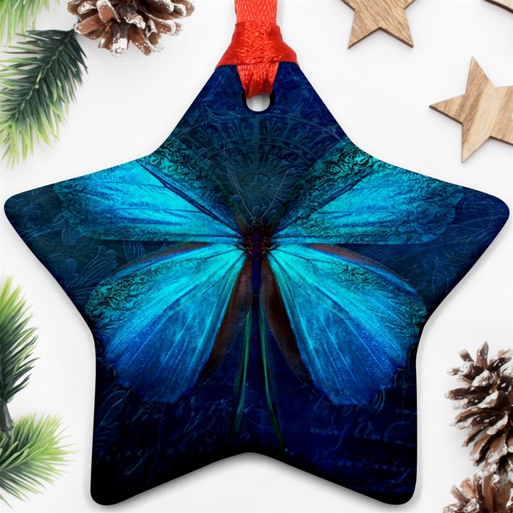 Animal Butterfly Insect Ornament (Star)