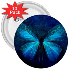 Animal Butterfly Insect 3  Buttons (10 pack) 