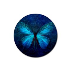 Animal Butterfly Insect Rubber Coaster (Round) 