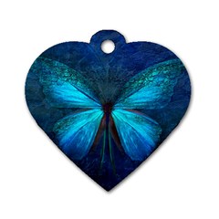 Animal Butterfly Insect Dog Tag Heart (one Side) by Vaneshart