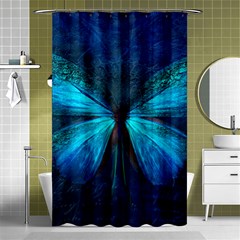 Animal Butterfly Insect Shower Curtain 48  x 72  (Small) 