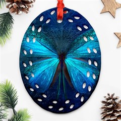 Animal Butterfly Insect Ornament (Oval Filigree)