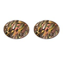 Texture Background Art Structure Cufflinks (oval) by Vaneshart