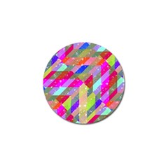 Multicolored Party Geo Design Print Golf Ball Marker by dflcprintsclothing