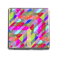 Multicolored Party Geo Design Print Memory Card Reader (square 5 Slot) by dflcprintsclothing