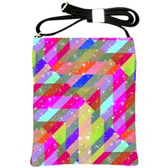 Multicolored Party Geo Design Print Shoulder Sling Bag