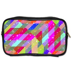 Multicolored Party Geo Design Print Toiletries Bag (one Side) by dflcprintsclothing