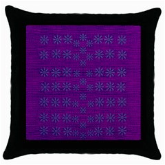 Metal Flower In Fauna Pop Art Throw Pillow Case (black) by pepitasart