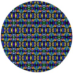 Abstract-s-1 Wooden Puzzle Round by ArtworkByPatrick