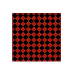 Block Fiesta - Apple Red & Black Satin Bandana Scarf