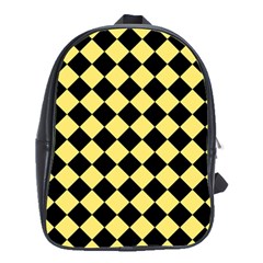 Block Fiesta - Blonde Yellow & Black School Bag (large) by FashionBoulevard