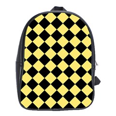 Block Fiesta - Blonde Yellow & Black School Bag (xl) by FashionBoulevard